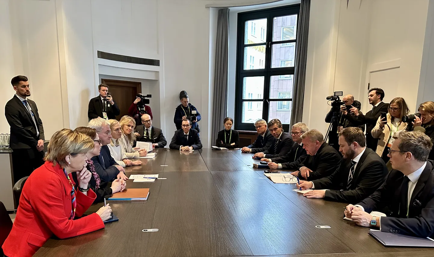 Põhjala ja Balti riikide välisministrite kohtumine Ukraina välisministriga.