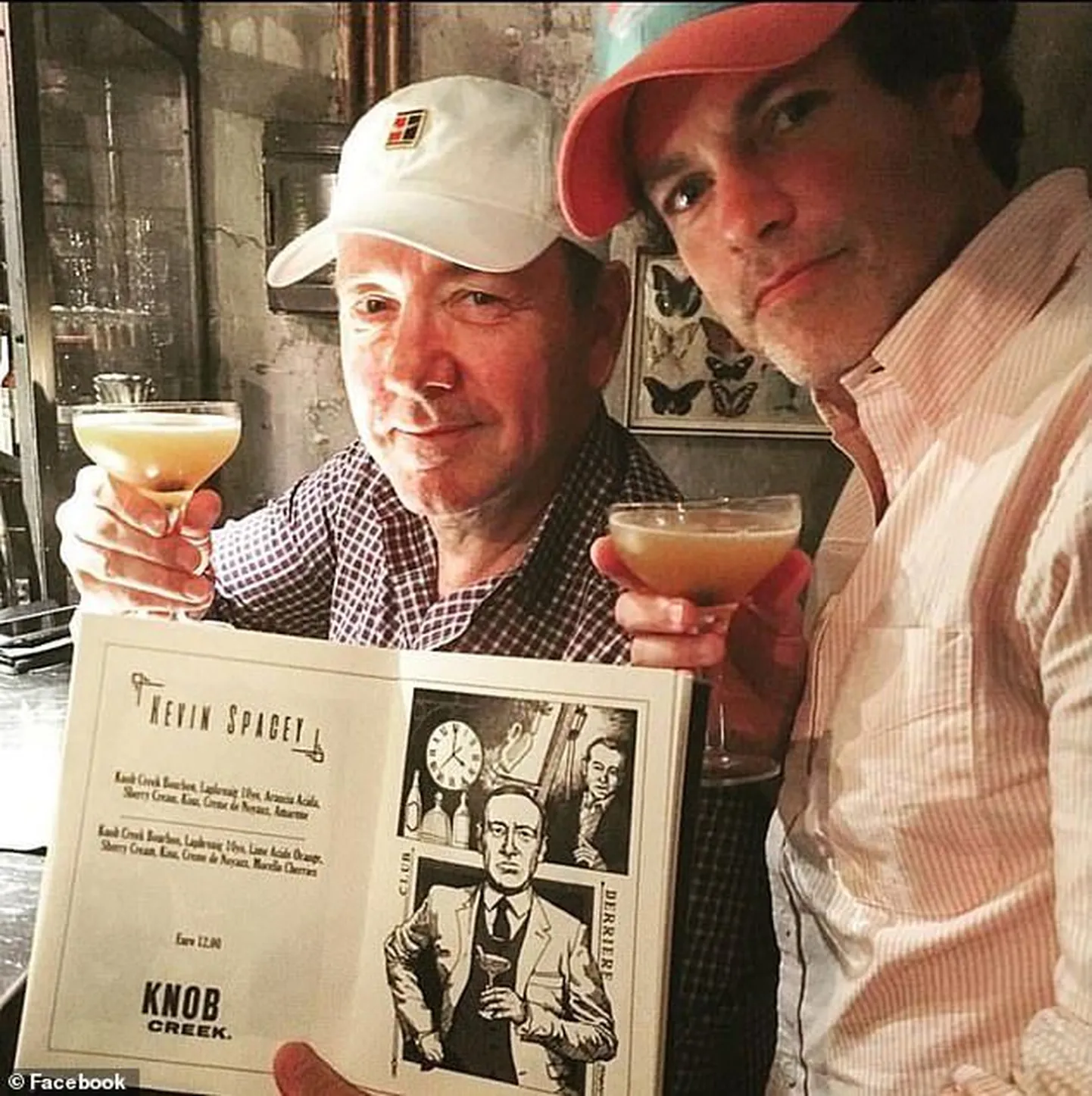 Kevin Spacey (vasakul) ja ta mänedžer Evan Lowenstein