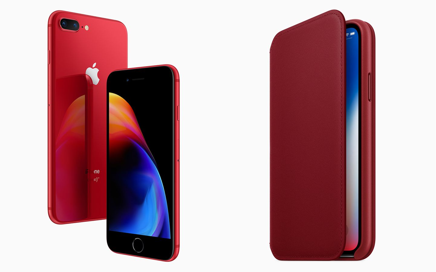 Punane iPhone 8