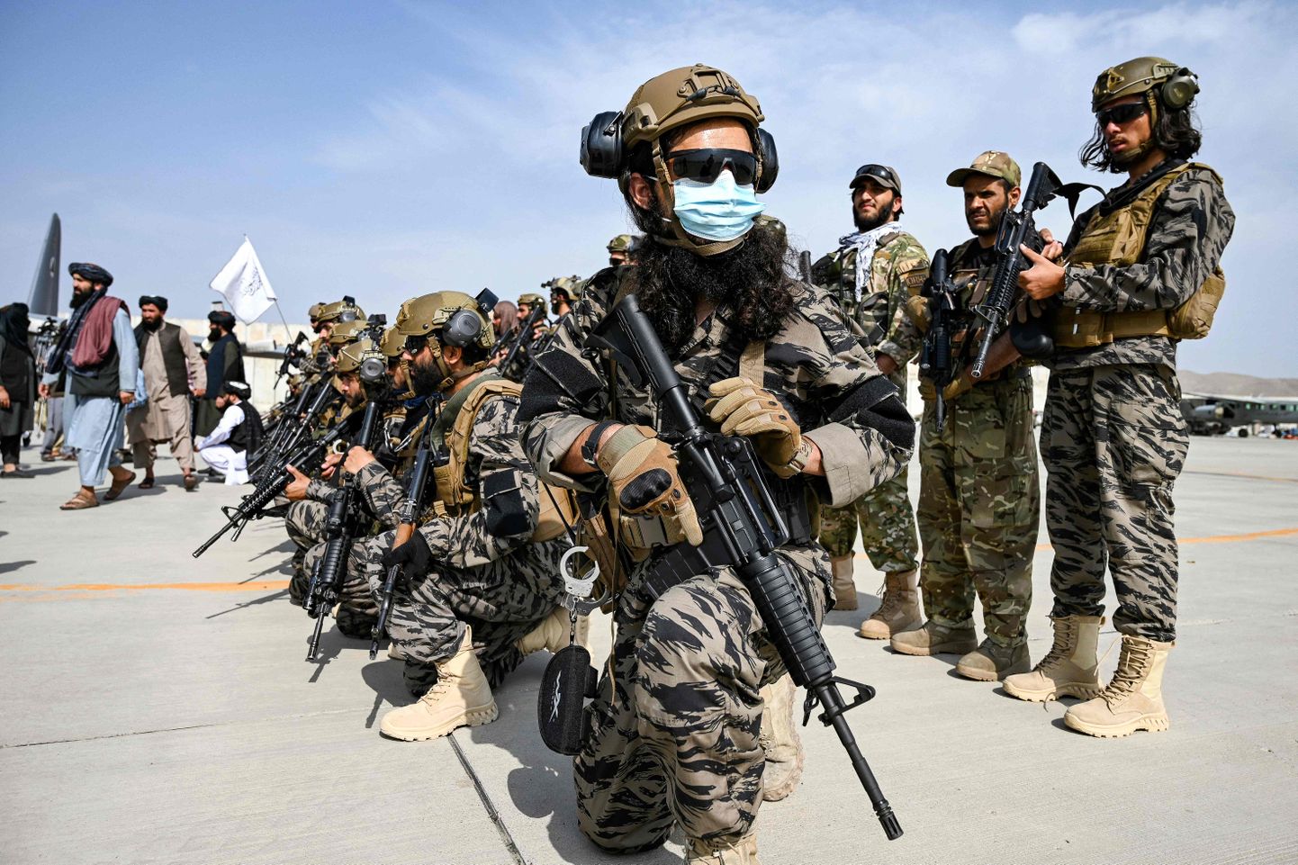 Talibani eriüksuse Badri 313 sõdurid 31. augustil 2021 Kabuli lennuväljal