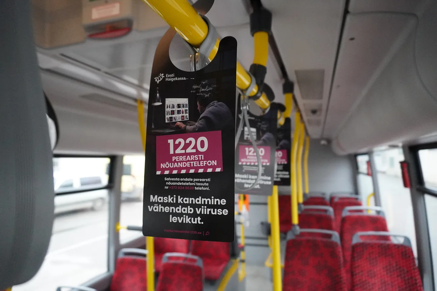 Tasuta maskid bussides.