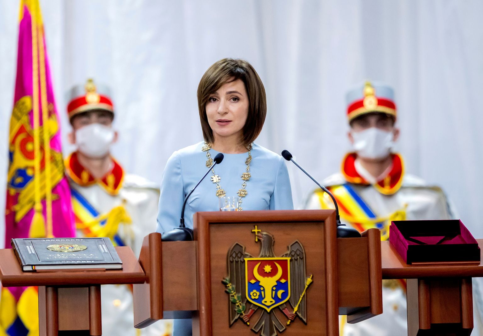Moldova preident Maria Sandu.