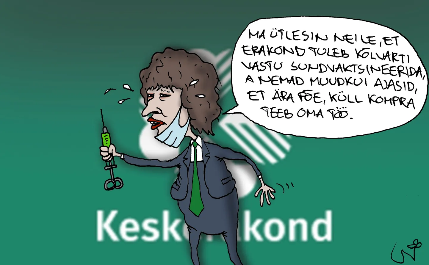 Urmas Nemvalts joonistab