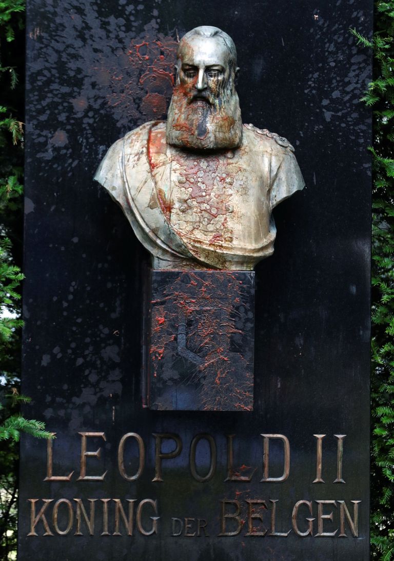 Belgia endise kuninga Leopold II kuju Ghentis