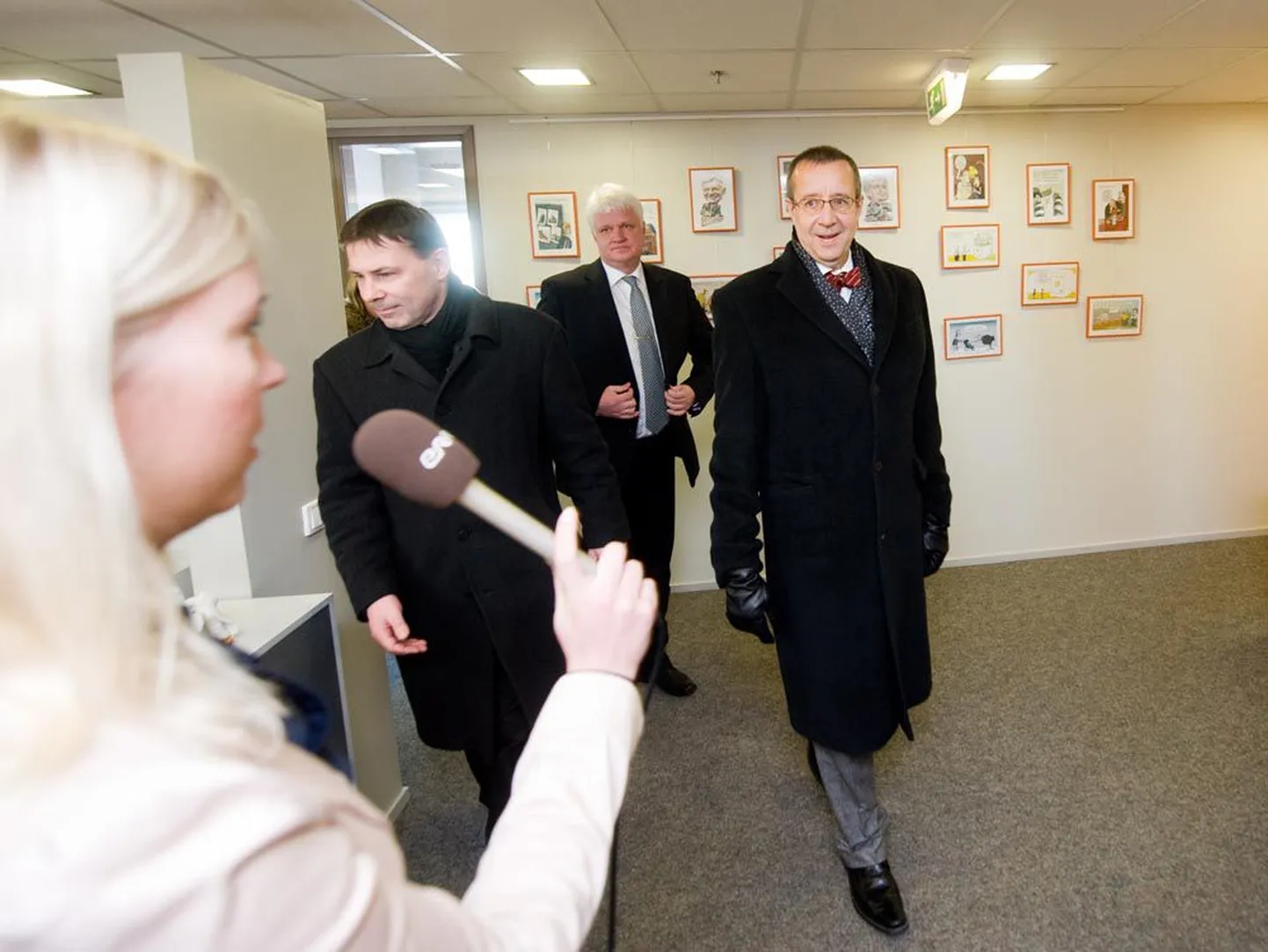 President Toomas Hendrik Ilves käis eile kohtumas töötukassa esindajatega.