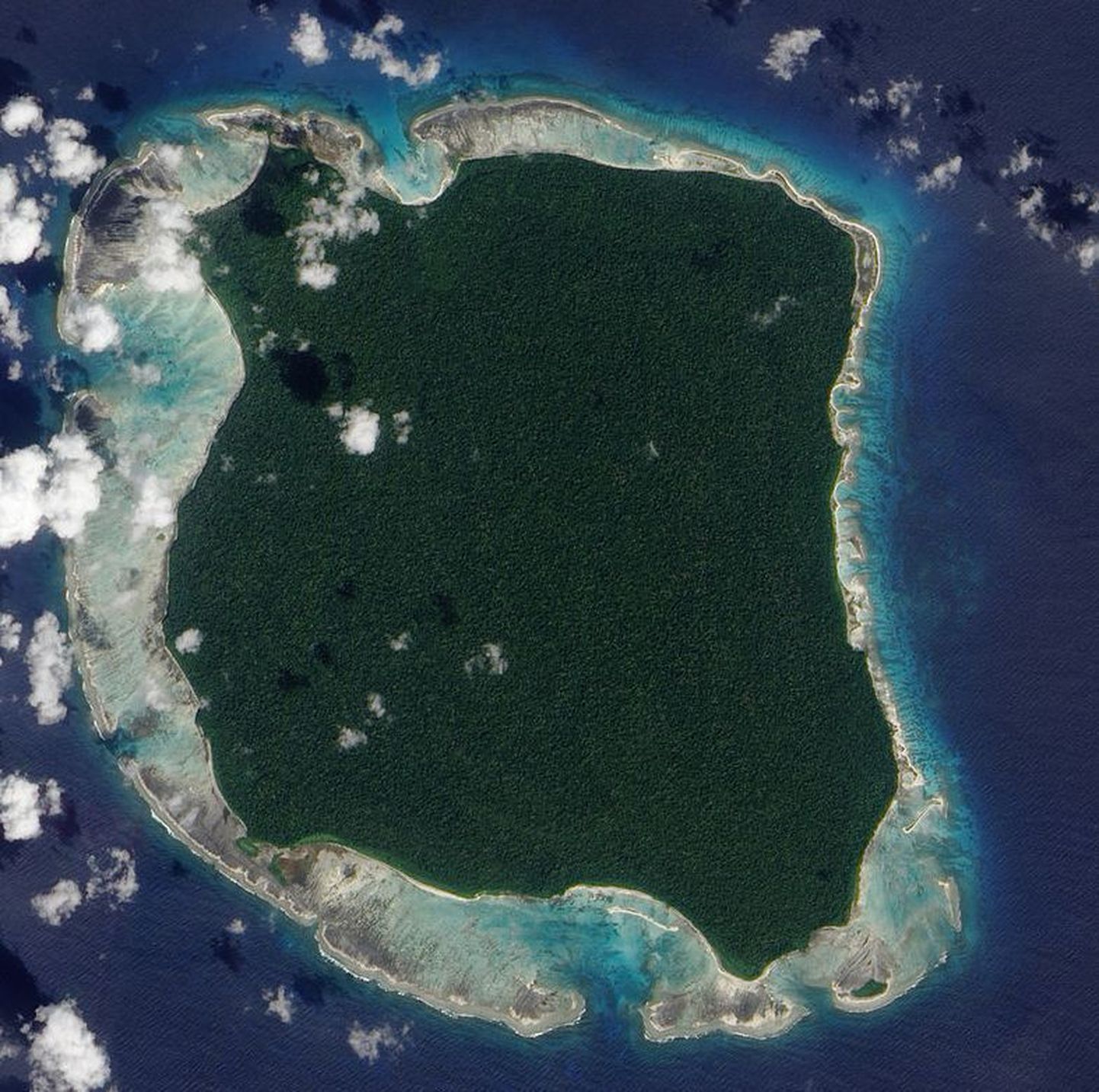 NASA foto Põhja-Sentineli saarest