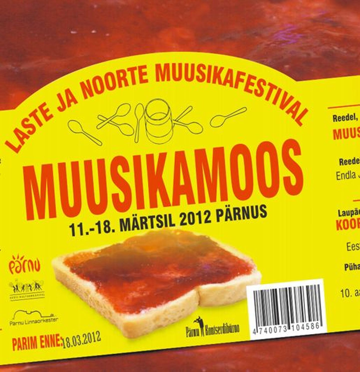 Laste ja noorte muusikafestivali Muusikamoos plakat.