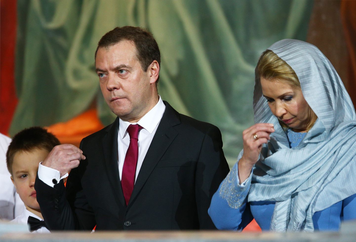 Дмитрий Медведев с супругой.