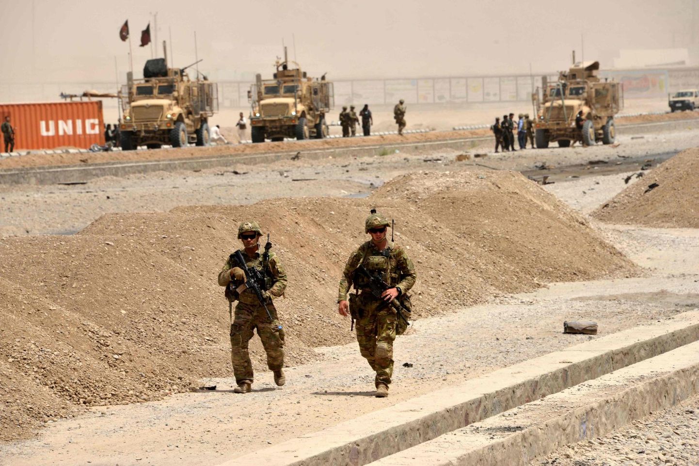 USA sõdurid möödunud suvel Afganistanis. FOTO: Javed Tanveer/afp/scanpix