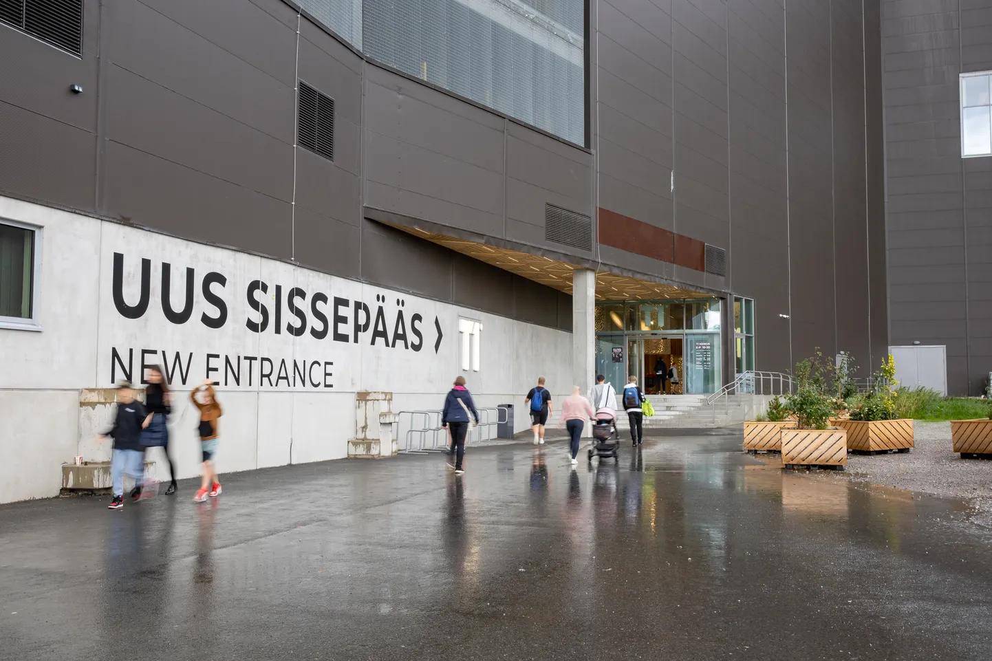 T1 keskuse uus sissepääs Ülemiste poolt. Pilt on illustratiivne.