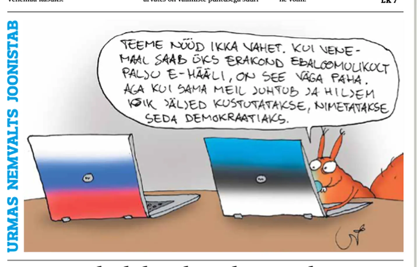 Nemvaltsi karikatuur.