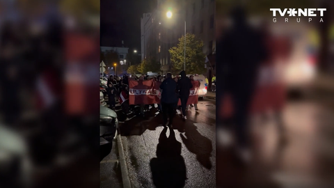 ВИДЕО ⟩ Рига гудит: английские фанаты направляются на стадион