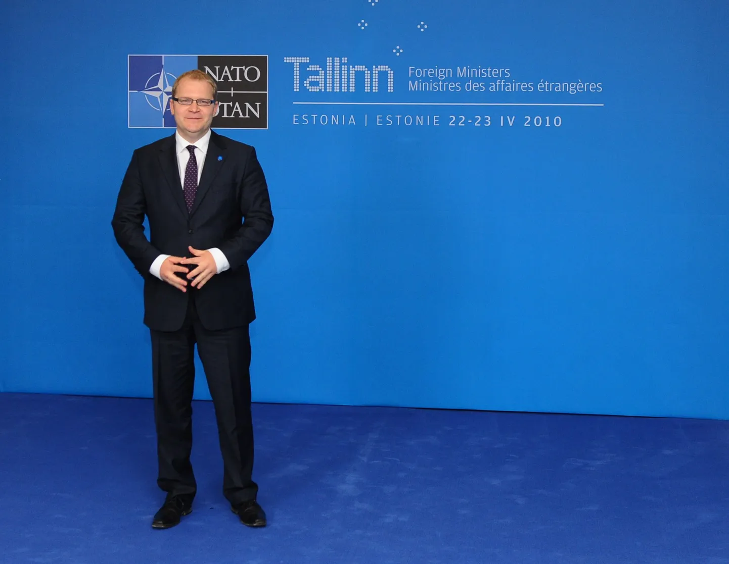 Urmas Paet NATO välisministrite kohtumisel Tallinnas.