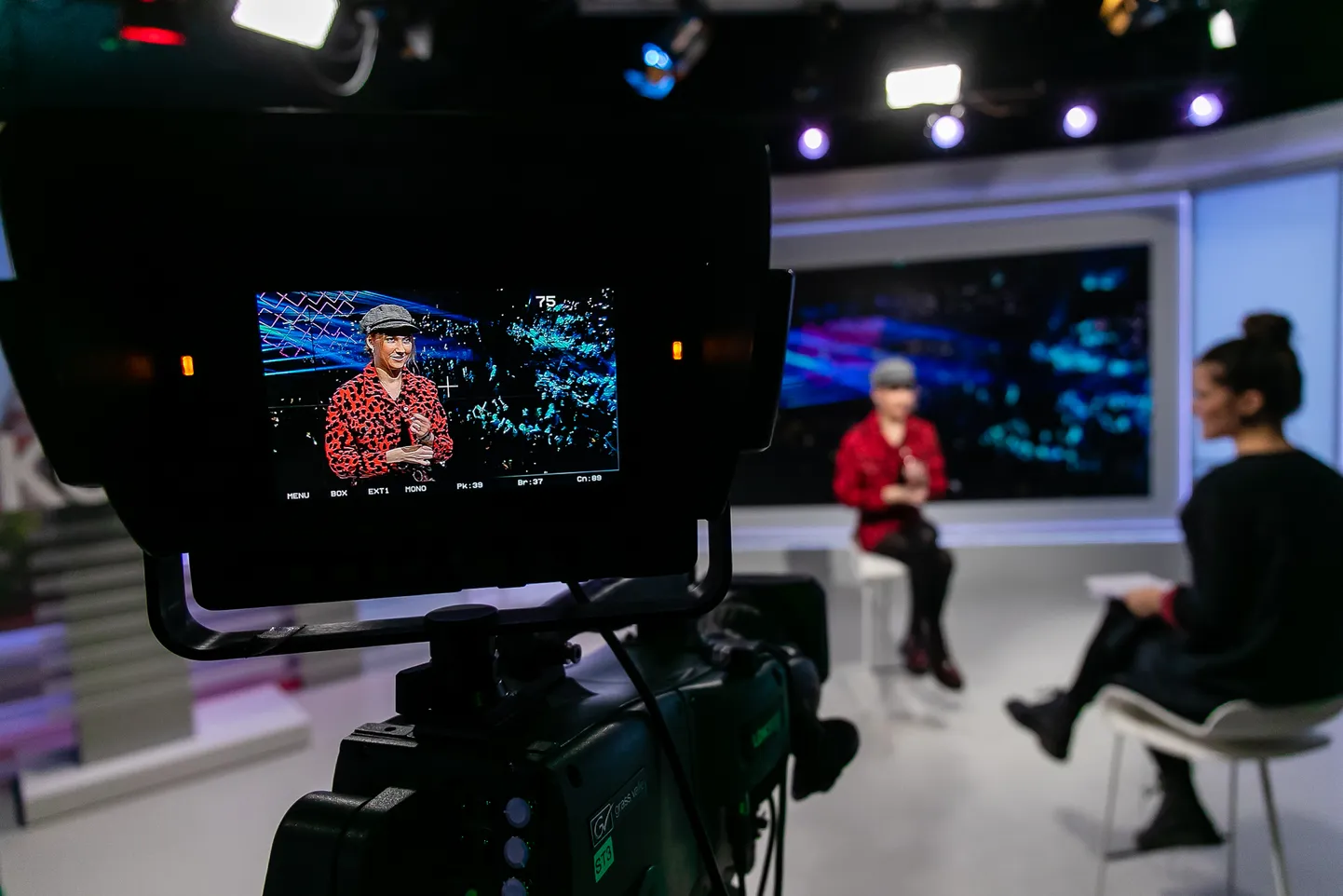 Fotol: Telesaate Eesti Laul salvestus ERRis.