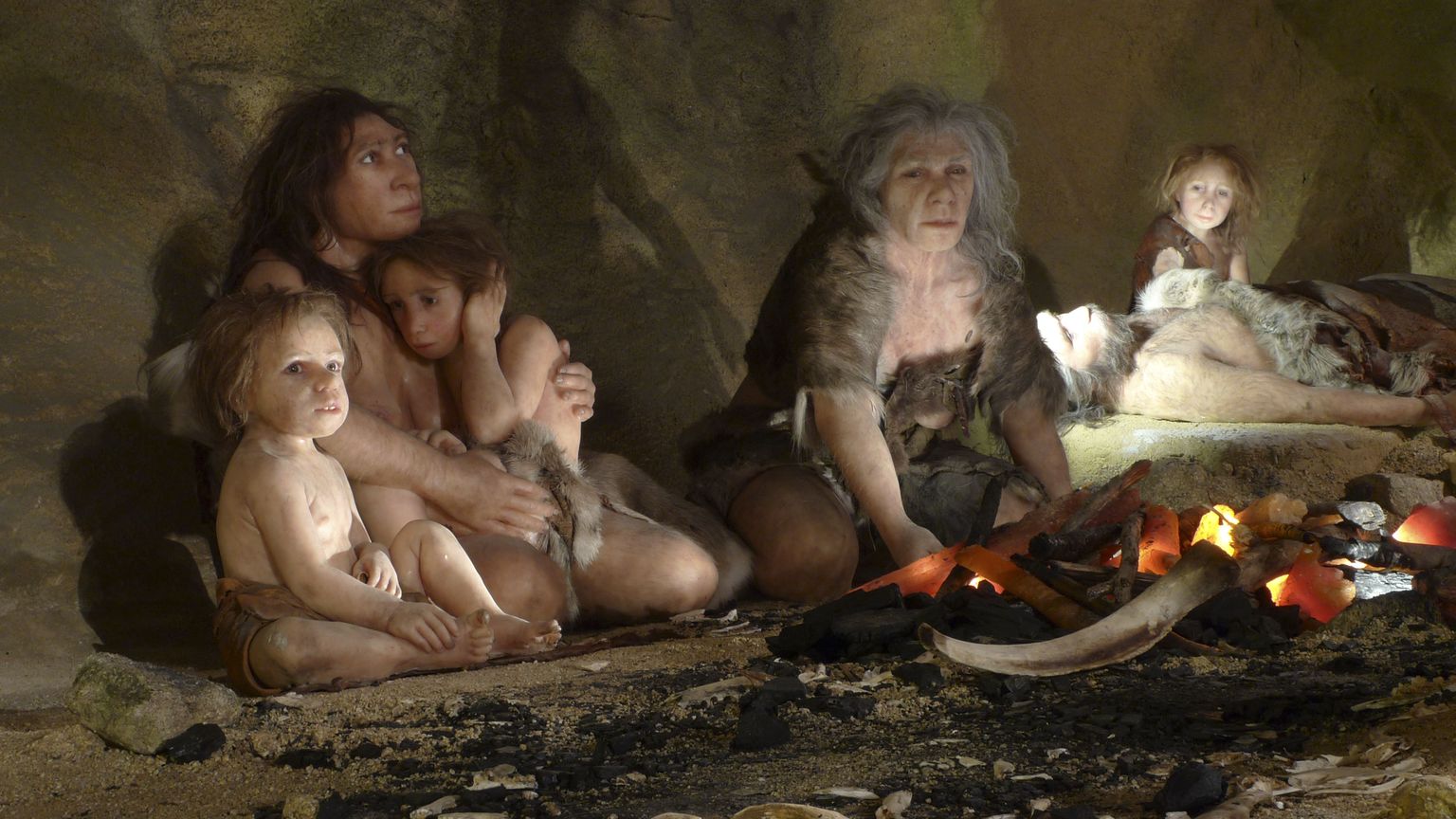 Neandertallasi kujutav näitus