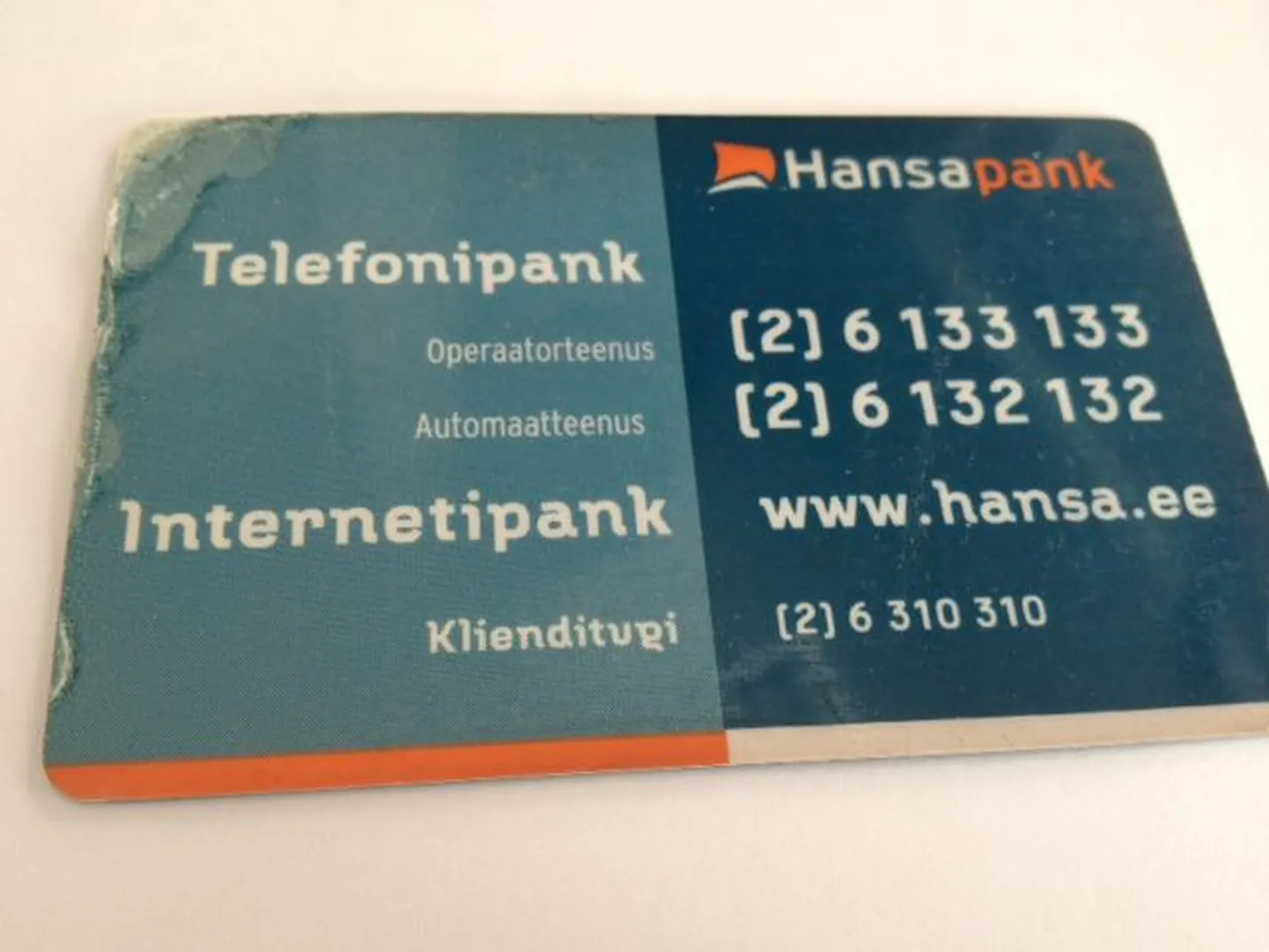 Hansapangast on alles vaid mälestus, kuid selle koodikaart on jätkuvalt kasutuses.