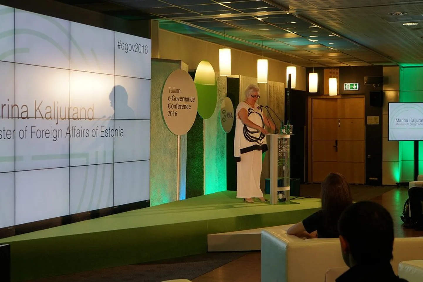 Välisminister Marina Kaljurand Tallinnas e-valitsemise konverentsil 2016