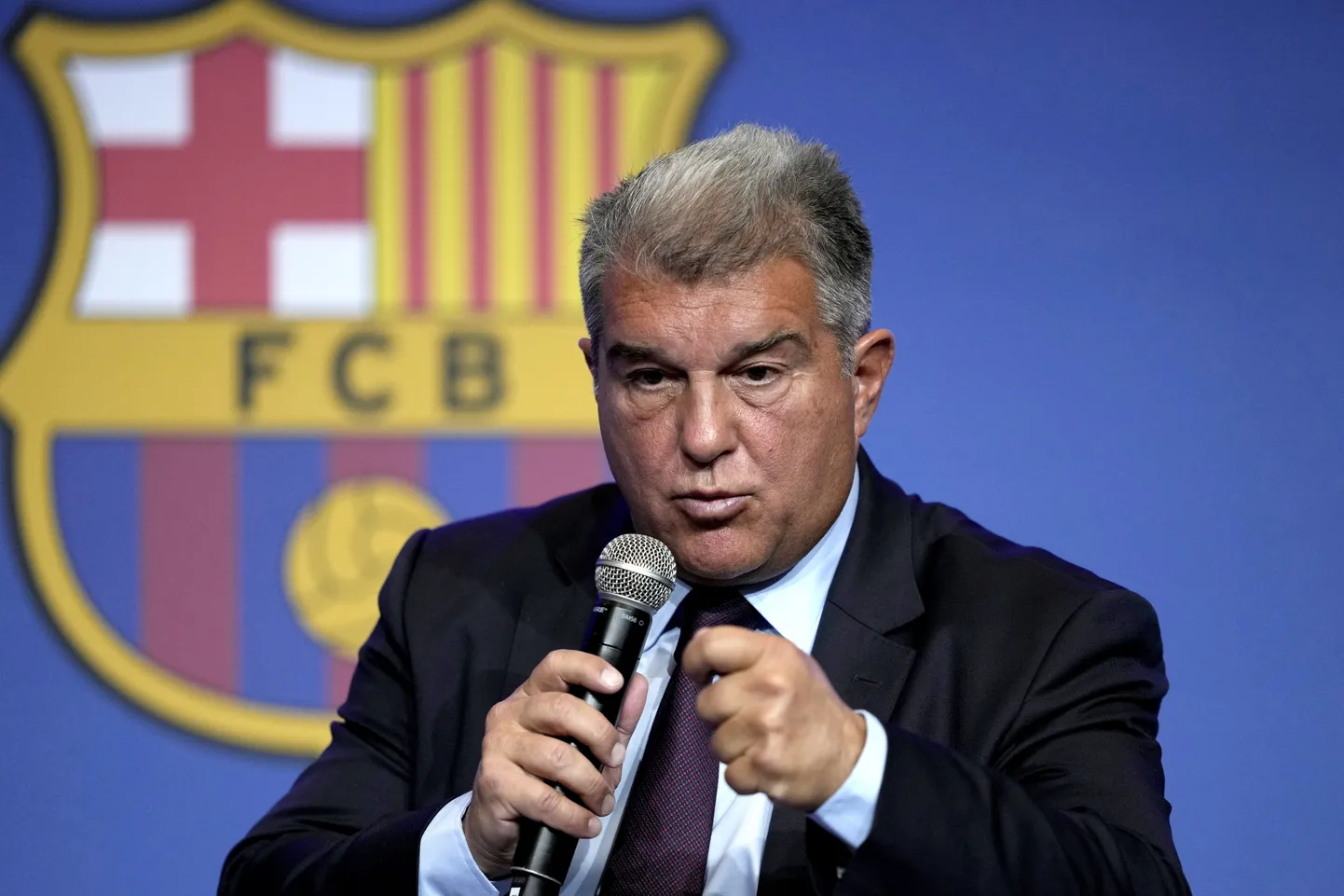Barcelona klubi president Joan Laporta.