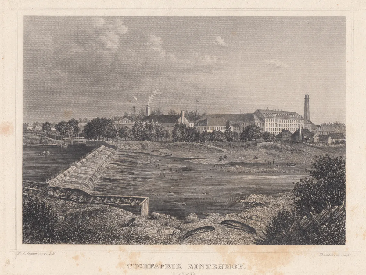 Vanim jäädvustus Sindi paisust aastast 1866.