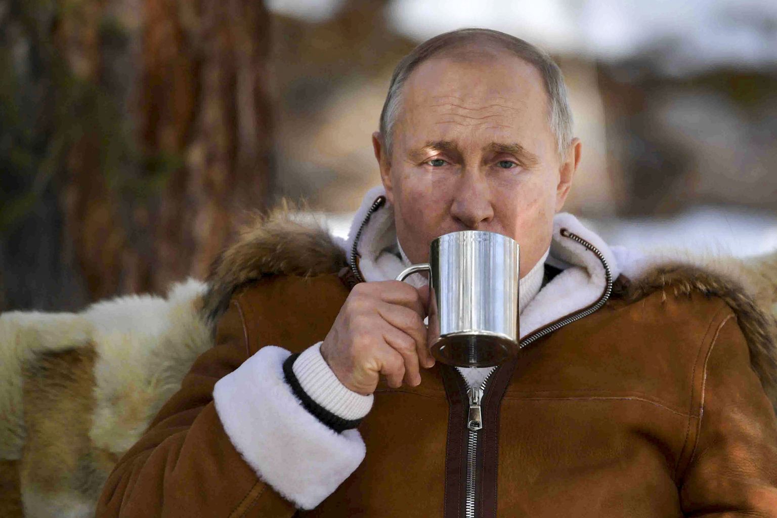 Venemaa president Vladimir Putin märtsis 2021 puhkusel Siberis.