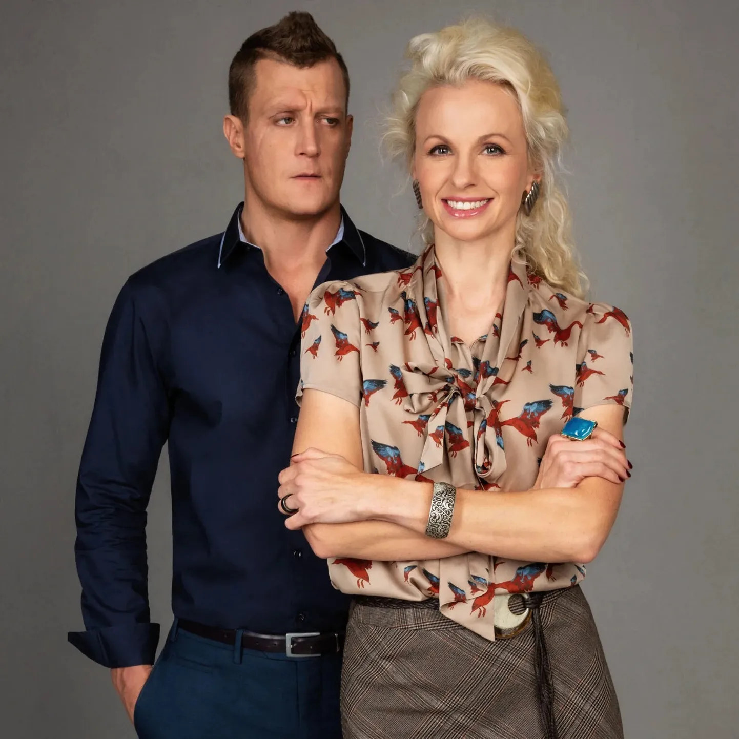 Juss Haasma ja Elina Pähklimägi teatri Nuutrum lavastuses «Nimi».
