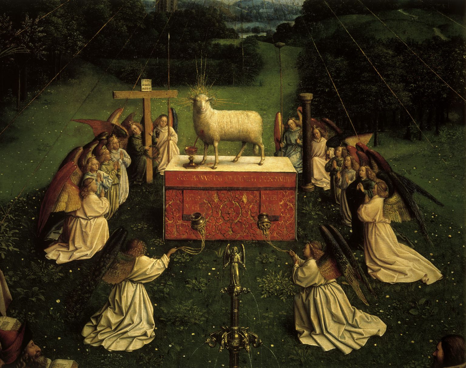 Belgia Genti Saint Bavo katedraali altarimaali keskne tegelane on lammas