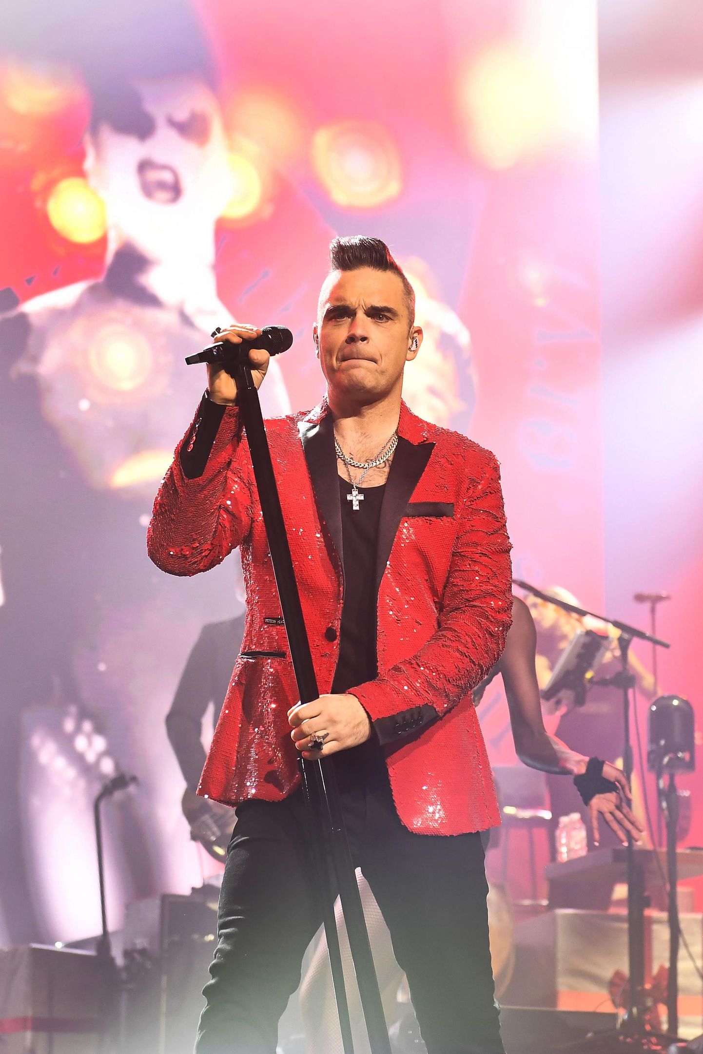 Robbie Williams Londonis esinemas.