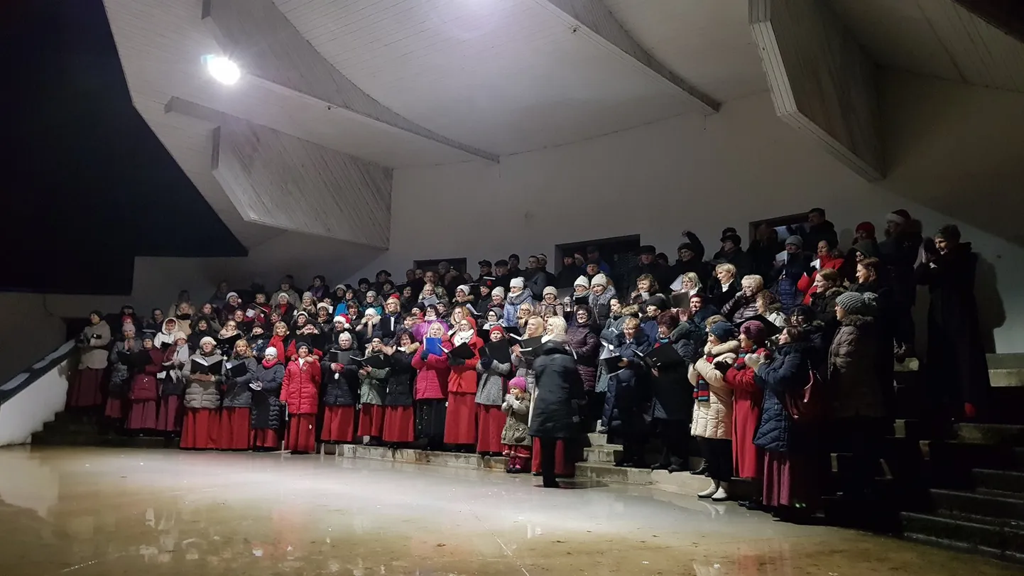 Kihelkonna talvelaulupidu 2018.