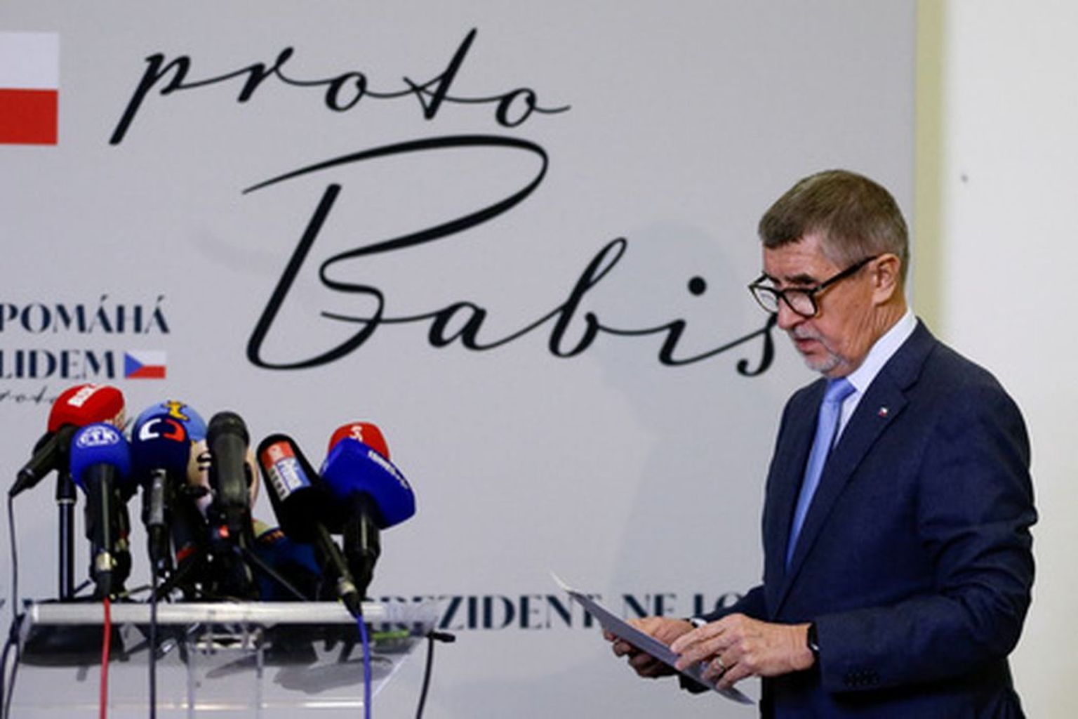 Čehijas prezidenta kandidāts, bijušais premjerministrs Andrejs Babišs