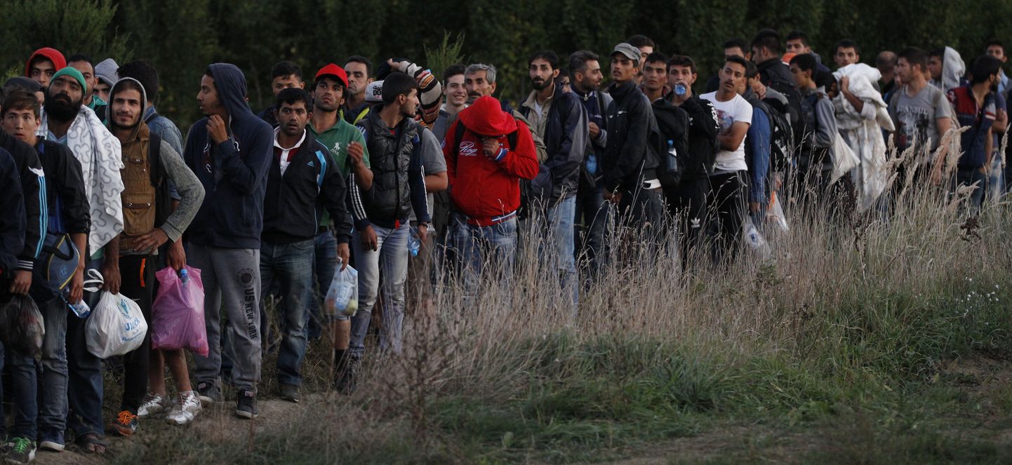 Migrandid Horvaatias suundumas Ungari poole