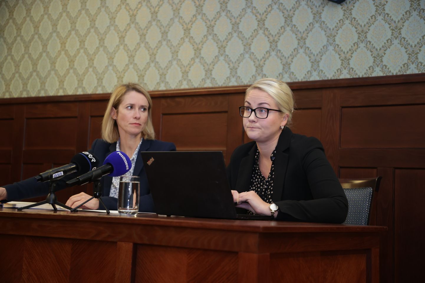 Riigiprokurör Triinu Olev ja peaminister Kaja Kallas kommenteerivad Eesti-Soome sidekaabli kahjustuse uurimist.