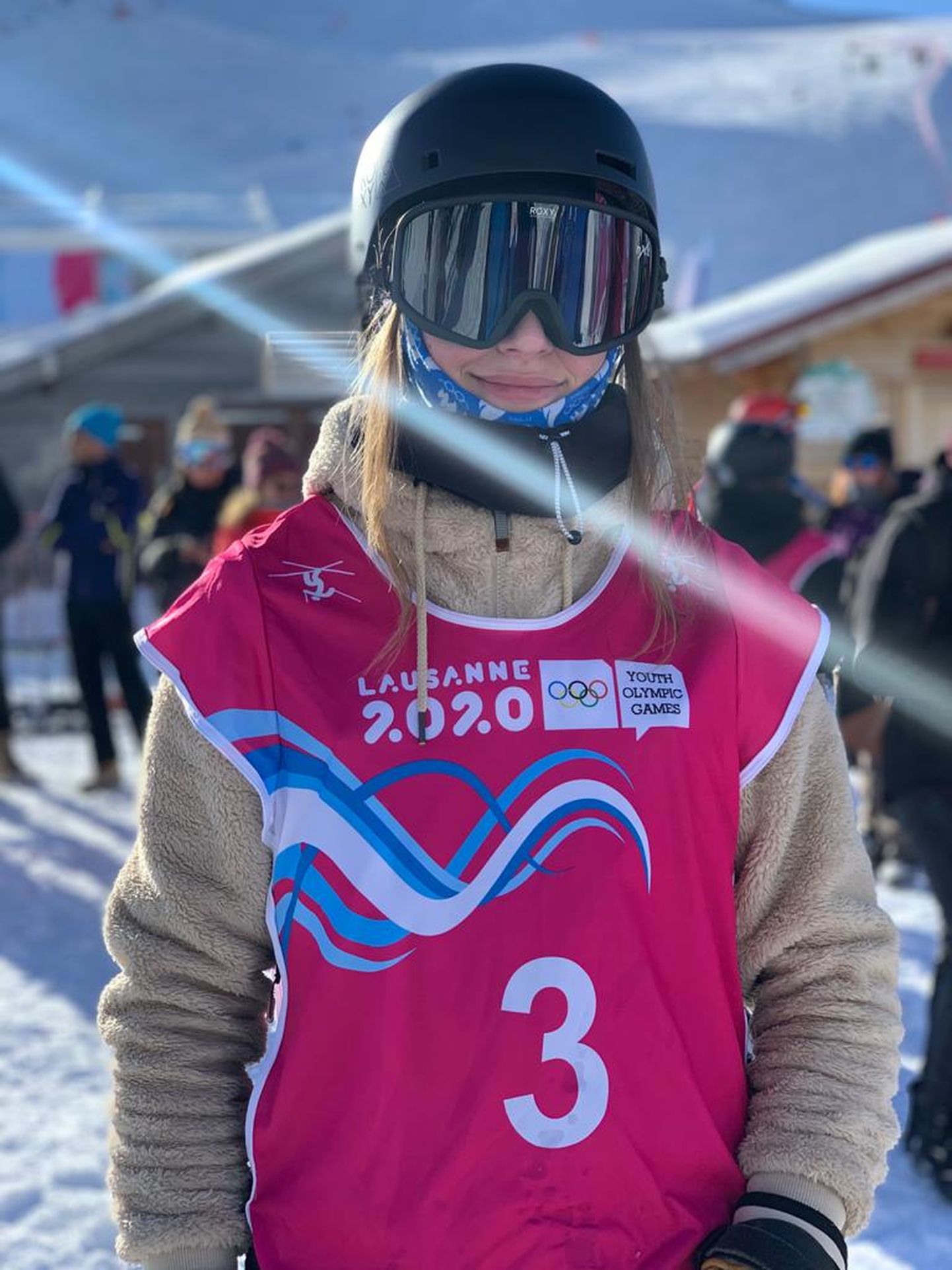 Kelly Sildaru noorte olümpial Lausanne'is.