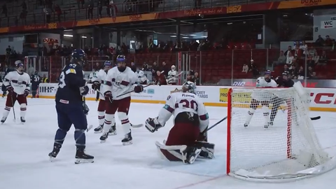 ВИДЕО ⟩ Сборная Латвии U-18 на чемпионате мира проиграла Финляндии