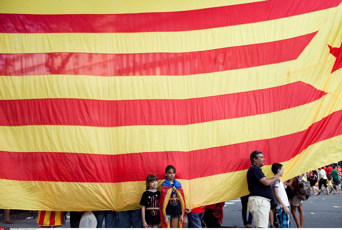 Katalaanid möödunud kuul iseseisvuse nimel meelt avaldamas.