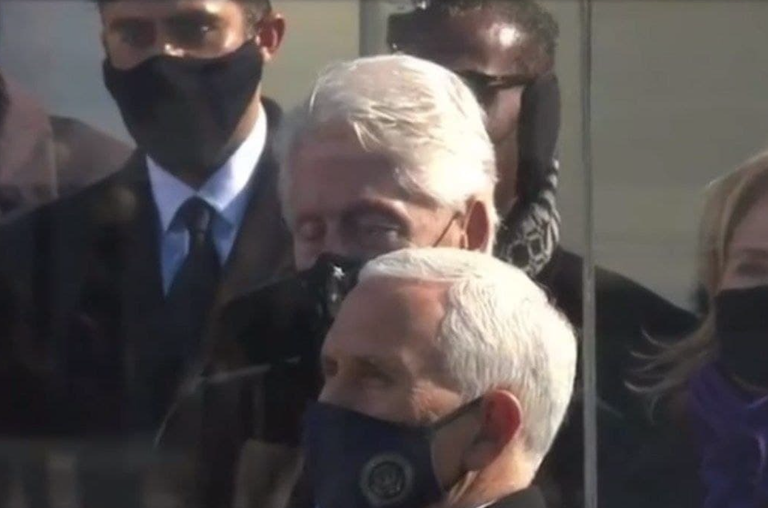 Билл Клинтон на инаигурации Джо Байдена.