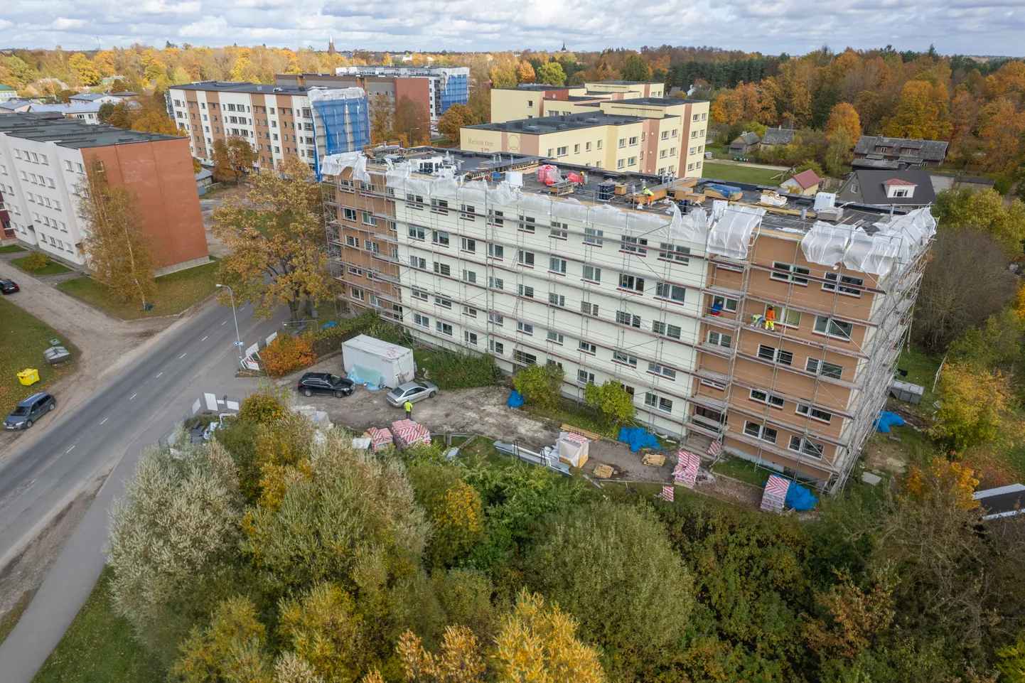 Kortermajad Viljandis. Pilt on illustratiivne.