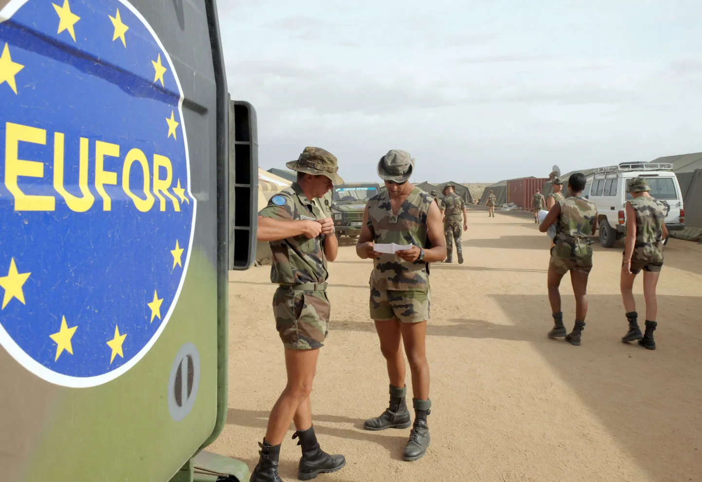 EUFORi sõdurid Tšaadis Abeches