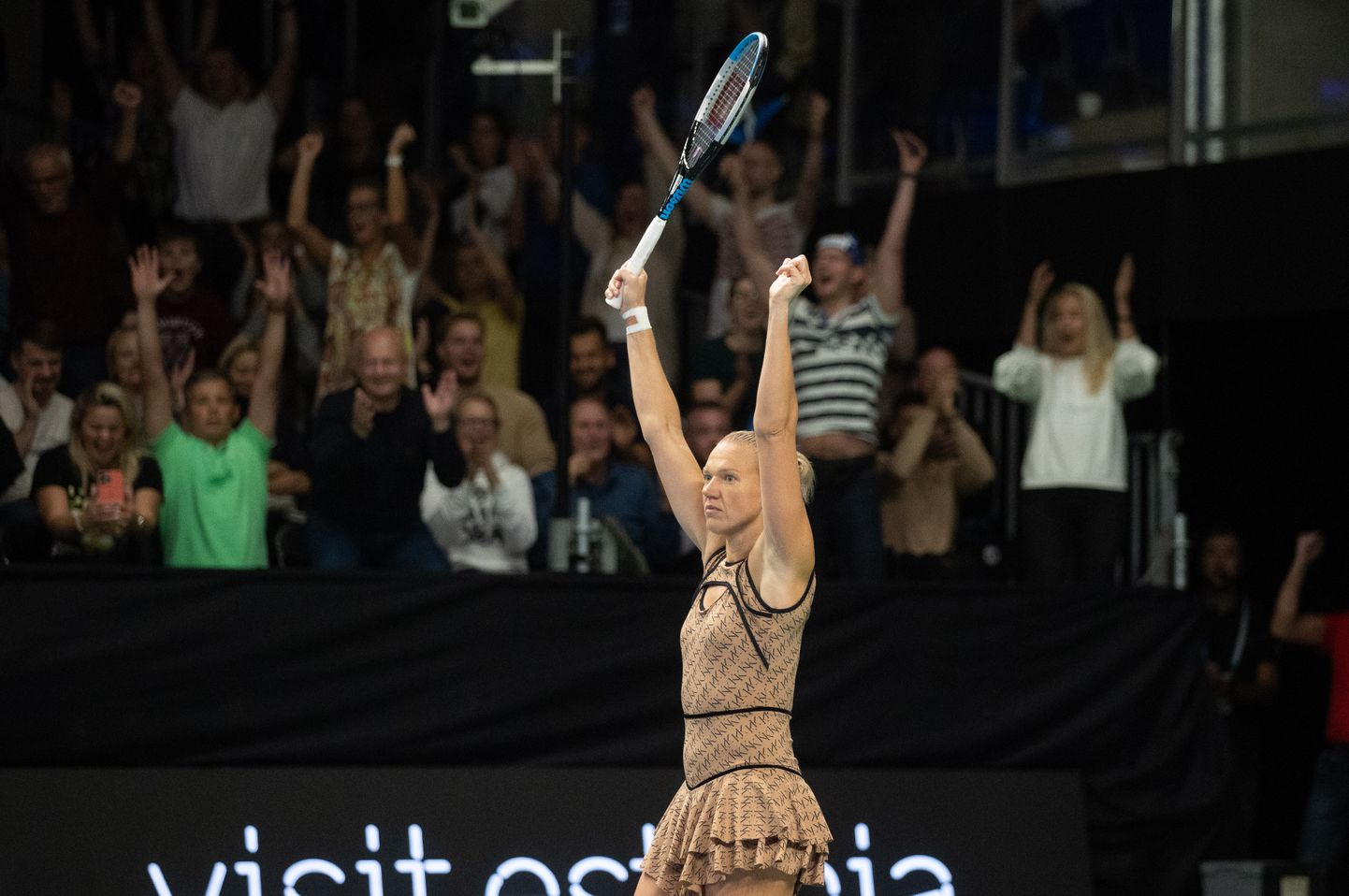 Kaia Kanepi kodusel WTA-turniiril eelmisel sügisel.