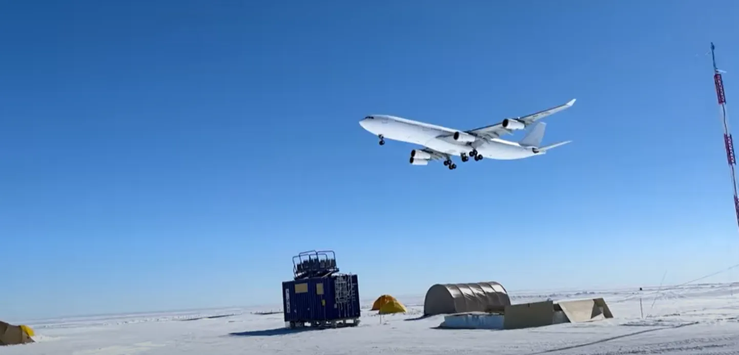 Airbus A340 lendas esimest korda Antarktikasse
