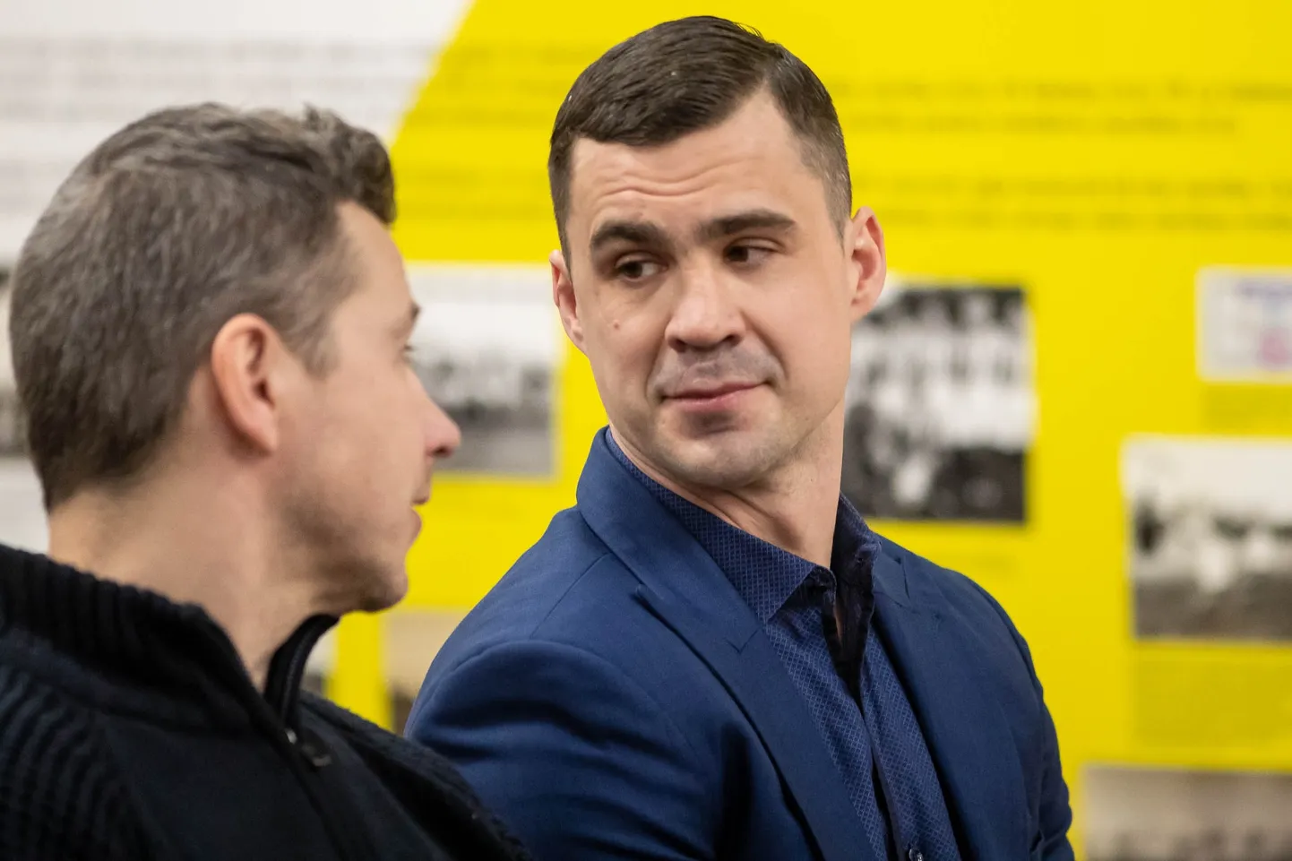 Miķelis Rēdlihs Latvijas Hokeja federācijas kongresā.