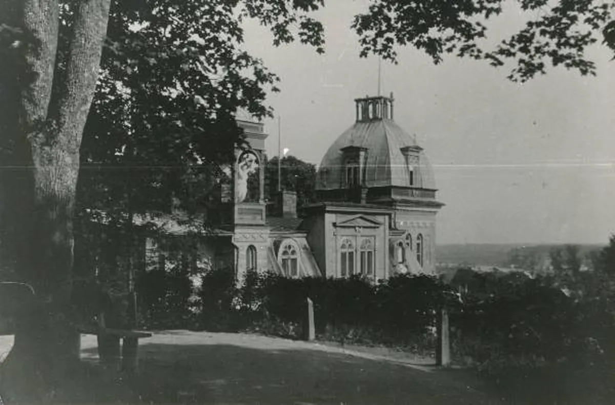 Lai t 1 (nn A. Grenzsteini maja), vaade Toomemäelt. Tartu, 1929., TM F 1058:144, Tartu Linnamuuseum