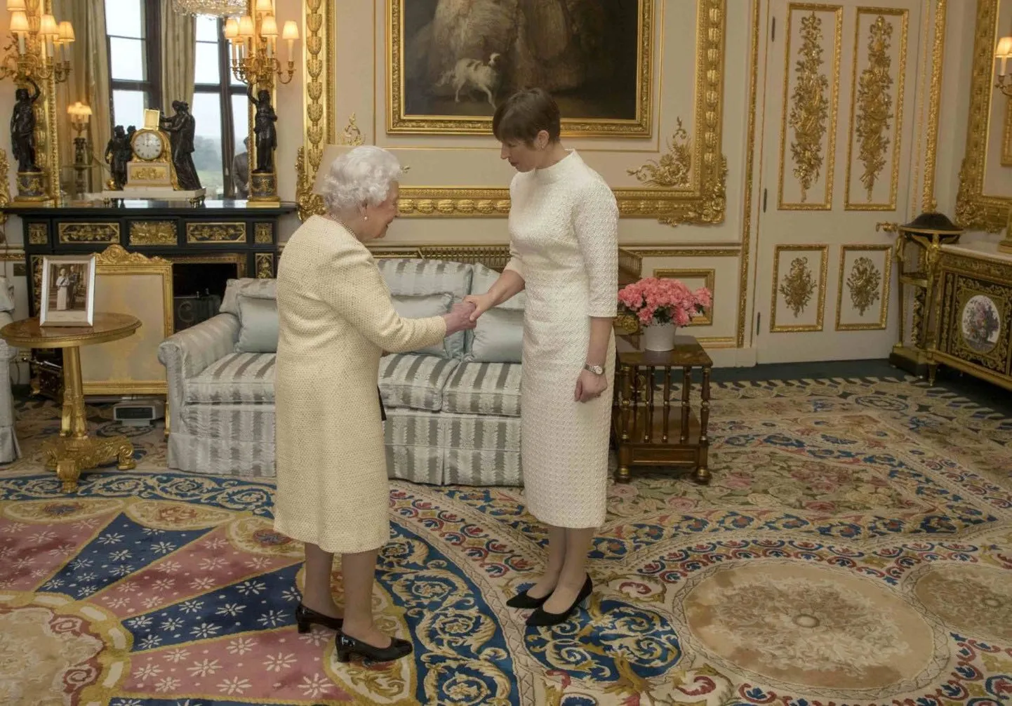 President Kersti Kaljulaid ja kuninganna Elizabeth II.