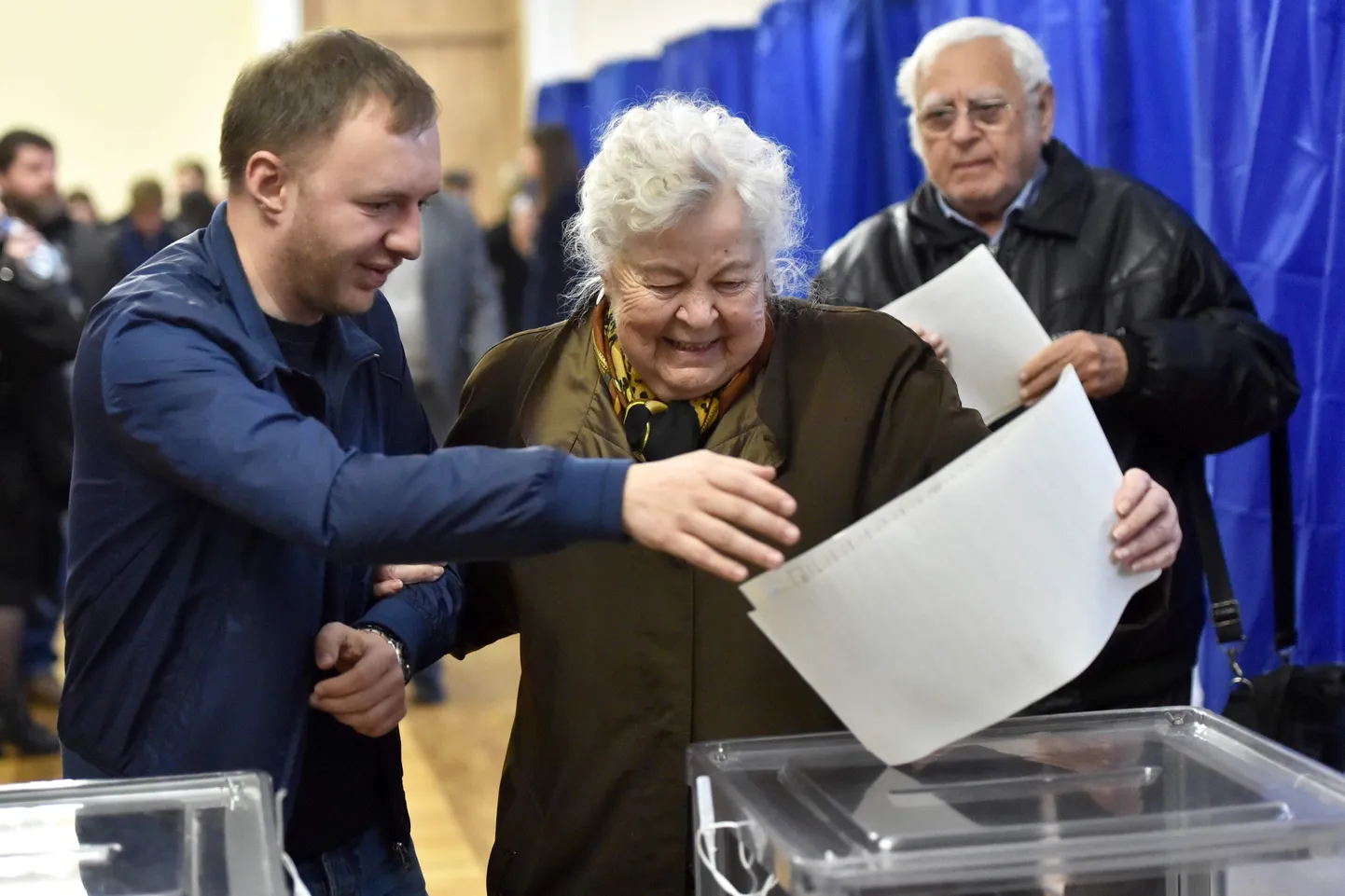 Ukraina presidendivalimiste valijad.