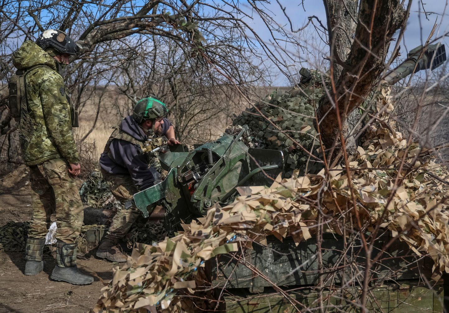 Ukraina sõjaväelased Bahmuti suunal.