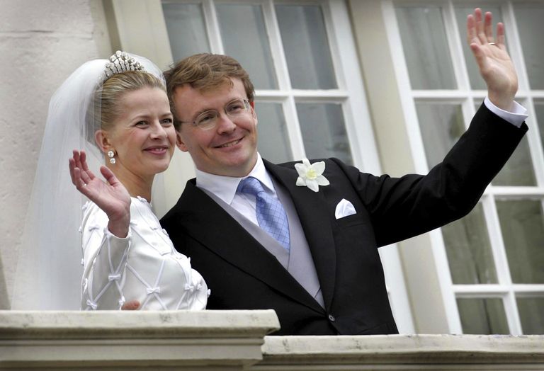 Johan Friso ja Mabel oma pulmapäeval, 24. aprillil 2004