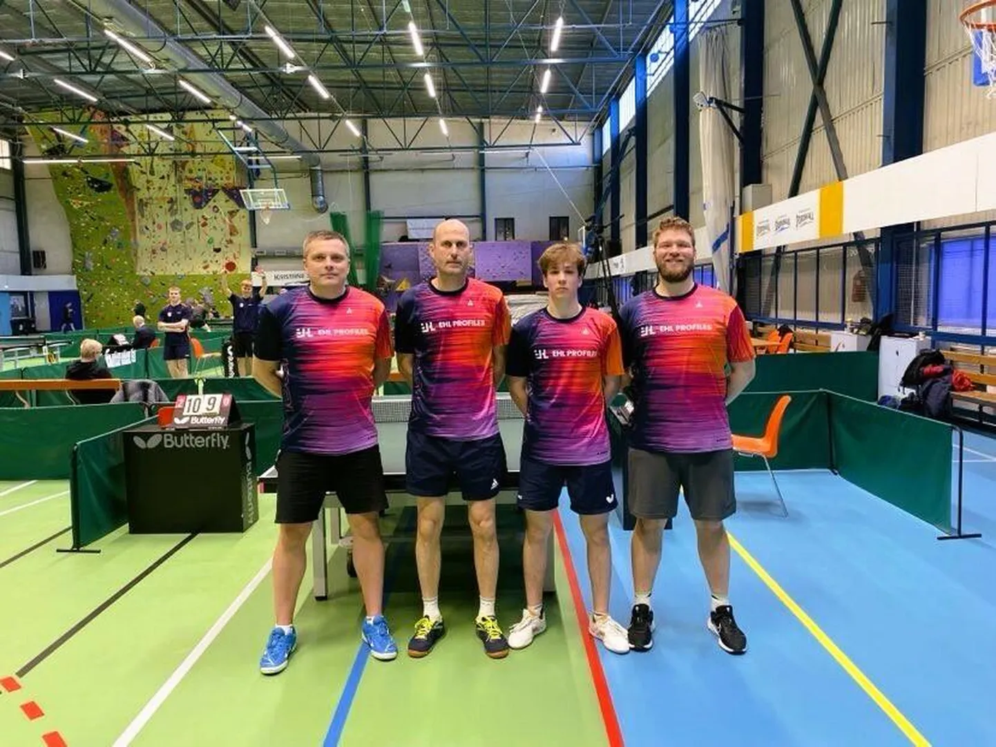 Sakala/EHL Profilesi meeskond mängis laupäeval Tallinnas meistriliiga põhiturniiri kolm viimast vooru koosseisus Valdas Martinkus (vasakult), Kert Villems, Andrei Maltizov ja Rivo Saaremäe.