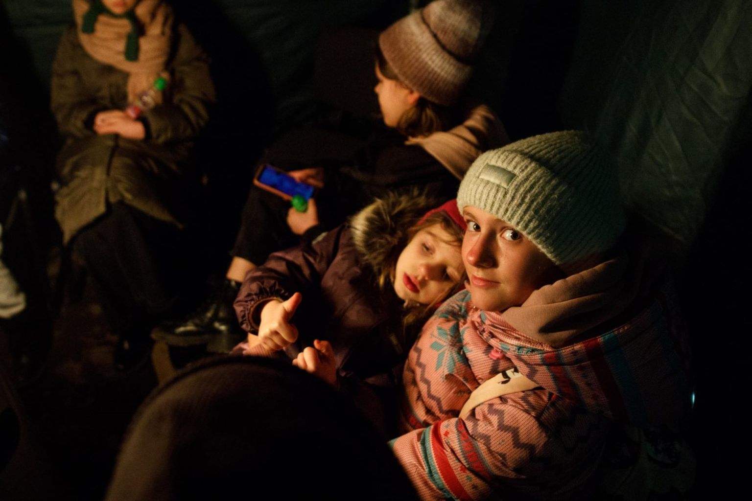 Украинские беженцы. Март 2022 года