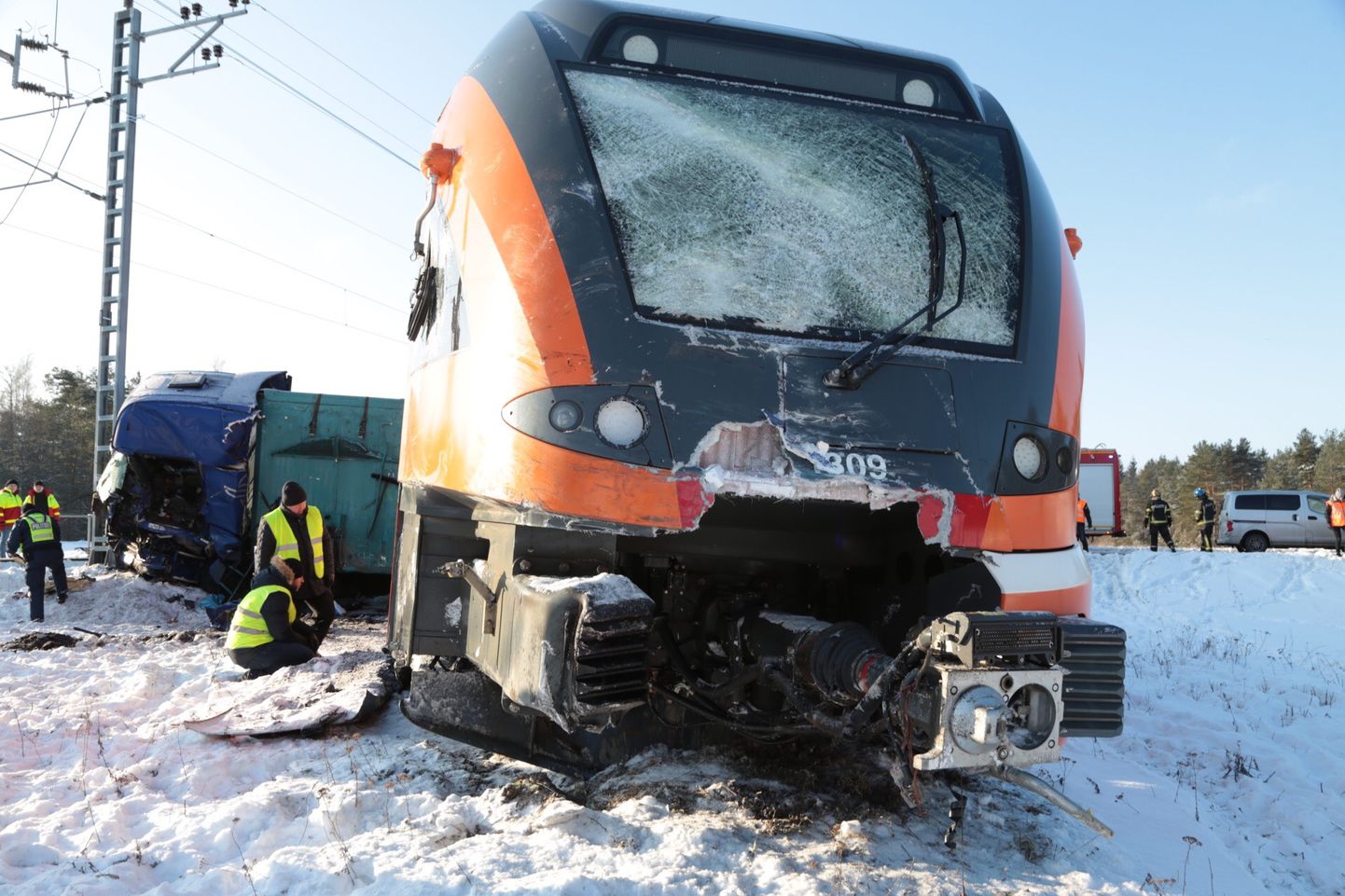Авария поезда в Кульна.