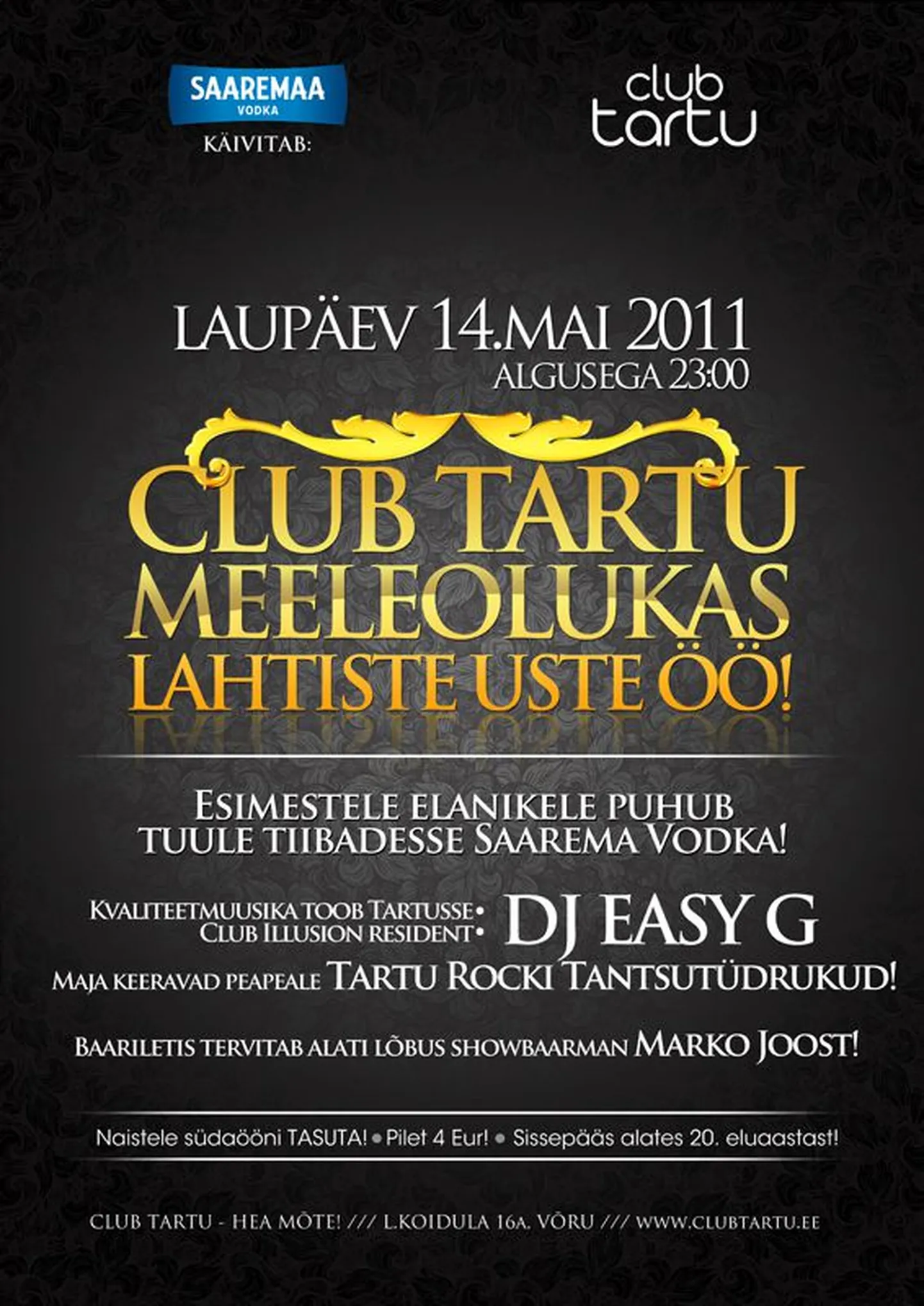 Laupäeval avab uksed Club Tartu!