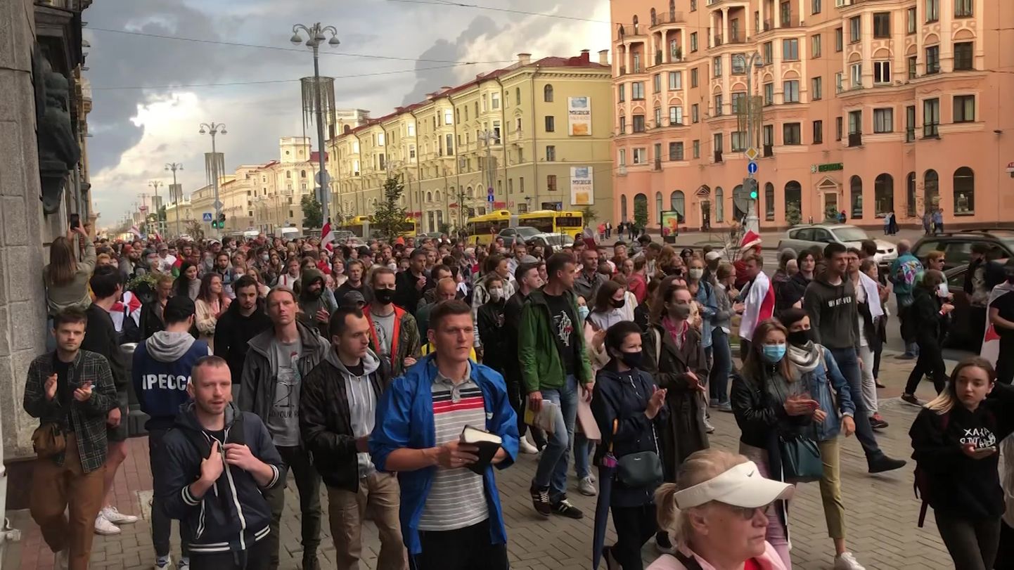 Протесты в Минске.